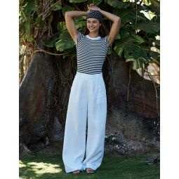 The Tall Harlow Wide-Leg Pant in 100% Linen