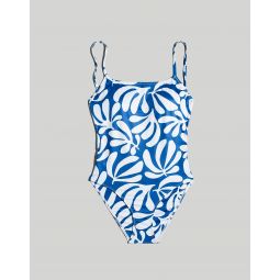 Solid & Striped Gabby One-Piece Swimsuit in Leaf Print