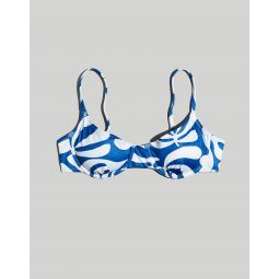 Solid & StripedEva Bikini Top in Leaf Print