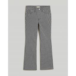 Kick Out Crop Jeans in Houndstooth Check