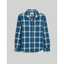 Brushed Easy Shirt-Jacket in Italian Fabric