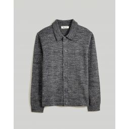 Button-Front Sweater-Jacket
