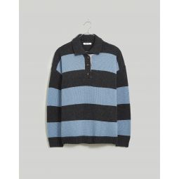 Rugby Stripe Polo Sweater