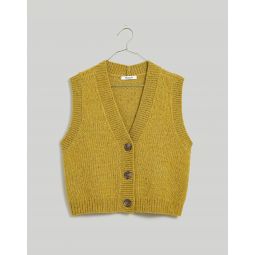 Donegal Button-Front Sweater Vest