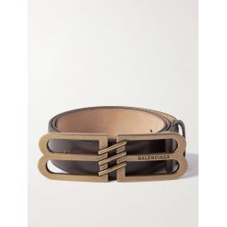 4cm Logo-Embellished Leather Belt