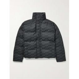 Oversized Padded Logo-Jacquard Cotton-Blend Jacket