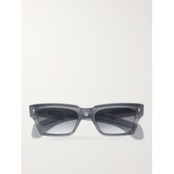 Ashcroft Rectangular-Frame Acetate and Silver-Tone Sunglasses