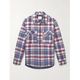 Pilou Padded Checked Cotton-Flannel Shirt Jacket