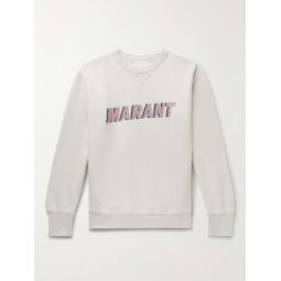 Flash Logo-Print Cotton-Blend Jersey Sweatshirt