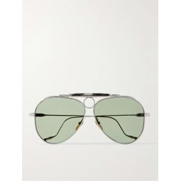 + The Gonzo Foundation Duke Aviator-Style Tortoiseshell Acetate and Silver-Tone Sunglasses