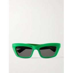 Unapologetic Square-Frame Rubber-Trimmed Acetate Sunglasses