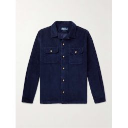 Convertible-Collar Cotton-Corduroy Shirt