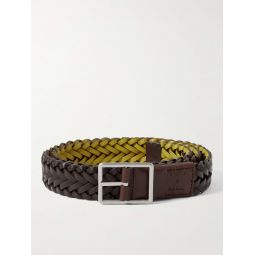 + Paul Smith 2.5cm Reversible Woven Leather Belt