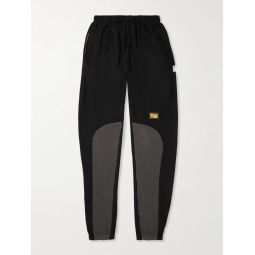 Tapered Logo-Appliqued Cotton-Jersey Sweatpants