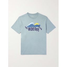 Hideout Printed Slub Cotton-Jersey T-Shirt