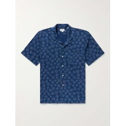 Palm Mc Pat Convertible-Collar Printed Cotton-Seersucker Shirt