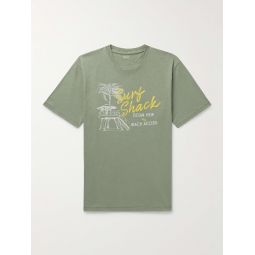 Surf Shack Printed Slub Cotton-Jersey T-Shirt
