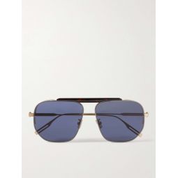 NeoDior NU Aviator-Style Tortoiseshell Acetate and Gold-Tone Sunglasses
