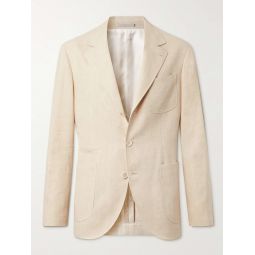 Linen and Wool-Blend Suit Jacket