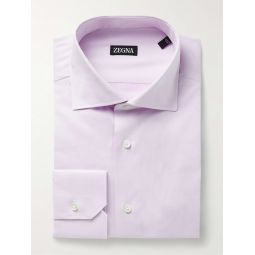 Trofeo Slim-Fit Cutaway-Collar Cotton-Blend Twill Shirt