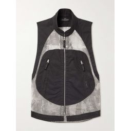 Ripstop-Panelled Cotton-Blend Twill Gilet