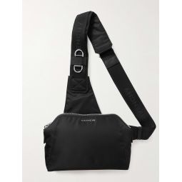 Antigona Leather-Trimmed Shell Messenger Bag