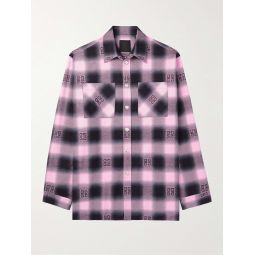 Oversized 4G Checked Cotton Shirt