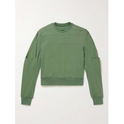 Geth Panelled Cotton-Jersey Sweatshirt