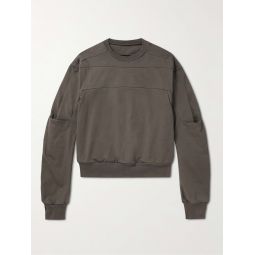 Geth Panelled Cotton-Jersey Sweatshirt