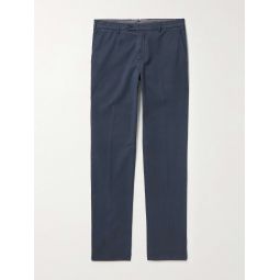 Slim-Fit Stretch-Cotton Trousers