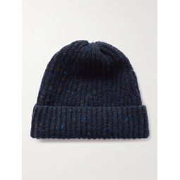 Ribbed Merino Wool and Cashmere-Blend Beanie