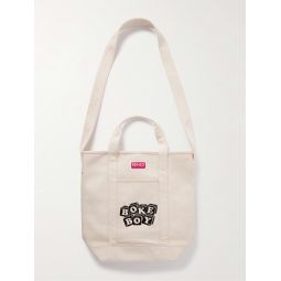 Boke Boy Logo-Embroidered Cotton-Twill Tote Bag