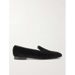 Windsor Leather-Trimmed Cashmere Loafers