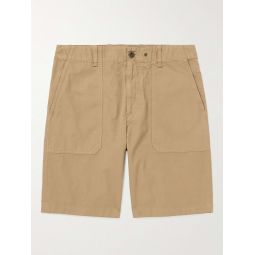 Cliffe Straight-Leg Peached-Cotton Shorts