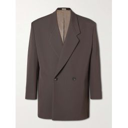 Eternal California Double-Breasted Virgin Wool and Cotton-Blend Twill Blazer