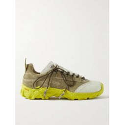 Gabe Rubber-Trimmed Colour-Block Suede Sneakers