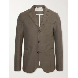 Solms Unstructured Wool and Cotton-Blend Flannel Blazer