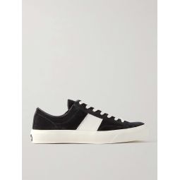 Cambridge Leather-Trimmed Suede Sneakers