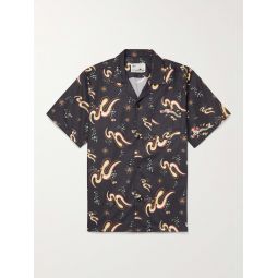 Camp-Collar Printed Cotton-Sateen Shirt