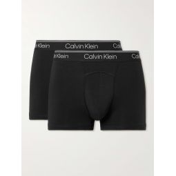 Two-Pack Stretch-Cotton Boxer Trunks