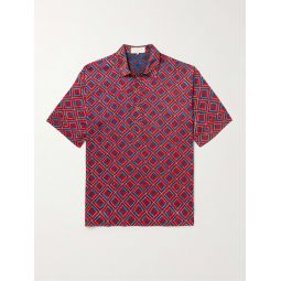 Benniras Printed Cotton-Twill Polo Shirt