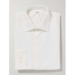 Cotton Bib-Front Tuxedo Shirt