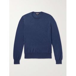 Slim-Fit Cashmere and Silk-Blend Sweater