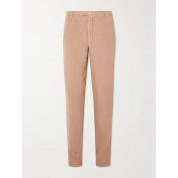 Tapered Linen Suit Trousers