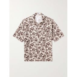 Floral-Print Linen Shirt