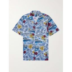 Venice Camp-Collar Printed Cotton Shirt