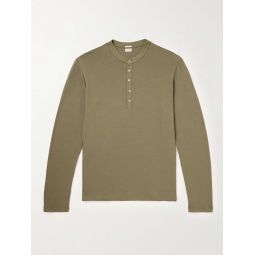 Cotton and Cashmere-Blend Henley T-Shirt