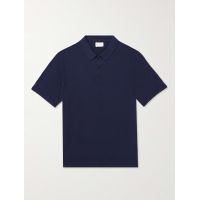 Silk and Cotton-Blend Polo Shirt