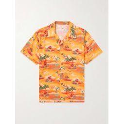 Arvid Convertible-Collar Printed TENCEL Lyocell Shirt