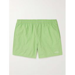 Talley Straight-Leg Mid-Length Embroidered Swim Shorts